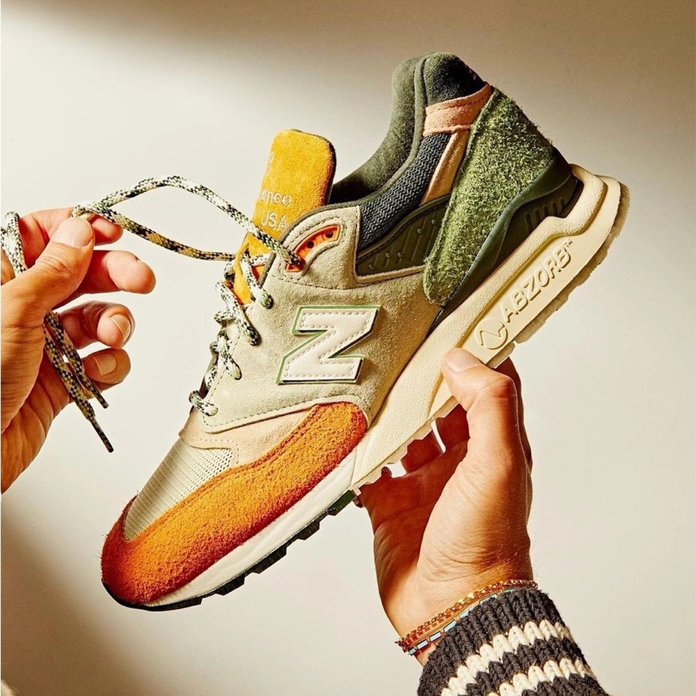 KITH Ronnie Fieg&Frank Lloyd Wright Foundation NB Made in USA 998 alo wash c/w